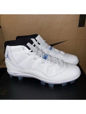 Jordan 11 Retro MCS Baseball Football Cleats Legend Blue HM7326-104 Sz 10.5